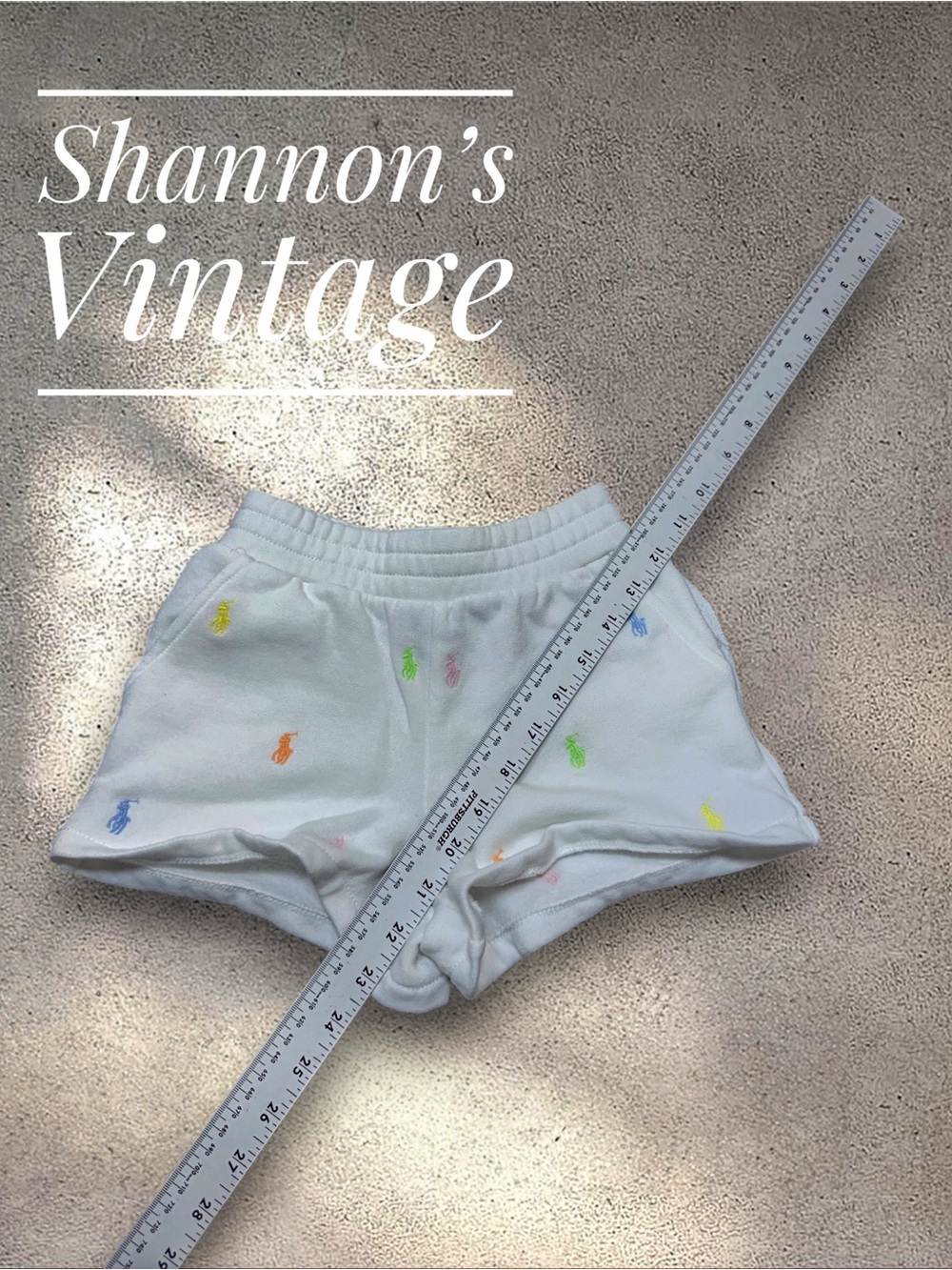 Polo Ralph Lauren Girls Size 4T Summertime Logo Pull On Shorts A8